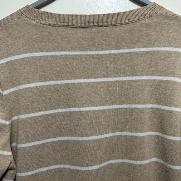 Calvin Klein Beige Pullover with White Stripes - Picture 5 of 7
